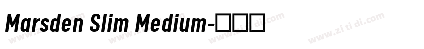 Marsden Slim Medium字体转换